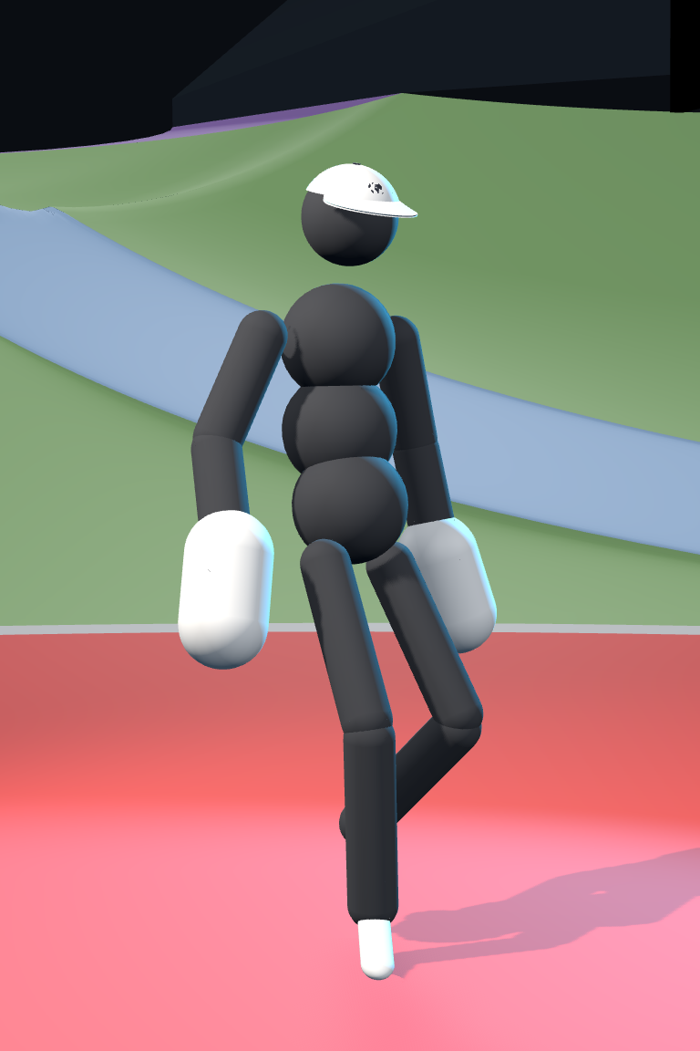 John Valleyball - Action Pose in Game Engine